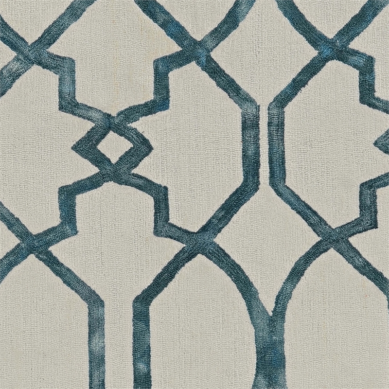 Linon Tripoli Catalon Polyester 5'x7' Area Rug in Ivory