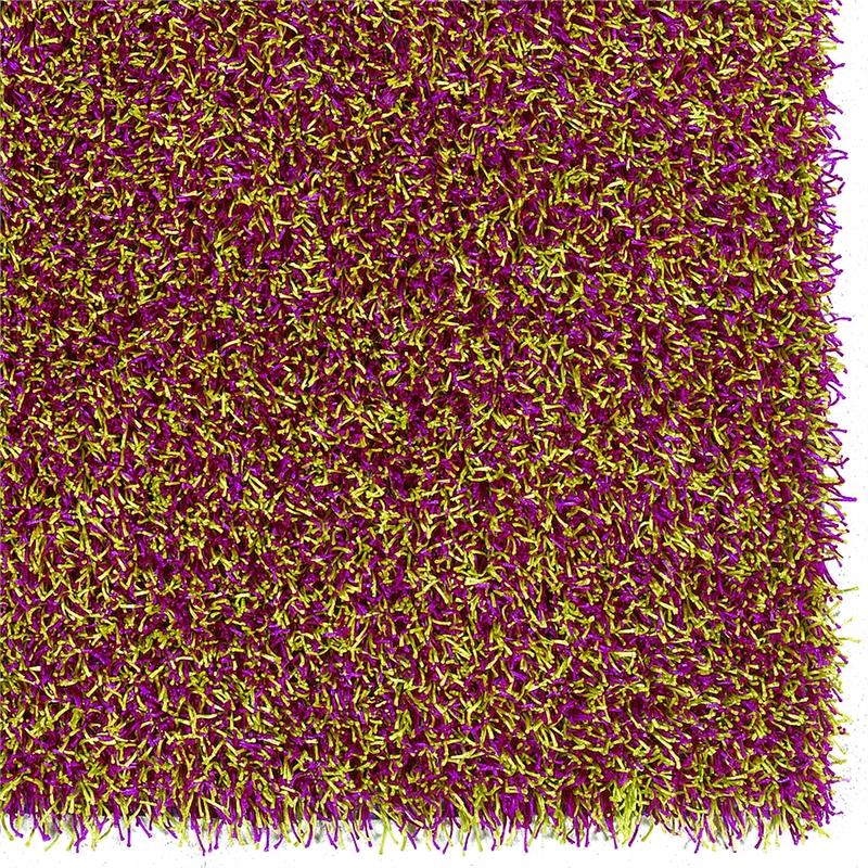 Linon Confetti Shag Polyester 8'x10' Rug in Pink and Green