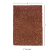 Linon Confetti Shag Polyester 8'x10' Rug in Pink and Green
