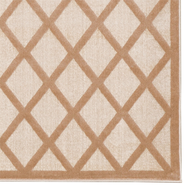 Linon Dia Lima Polypropylene 8'x10' Rug in Beige