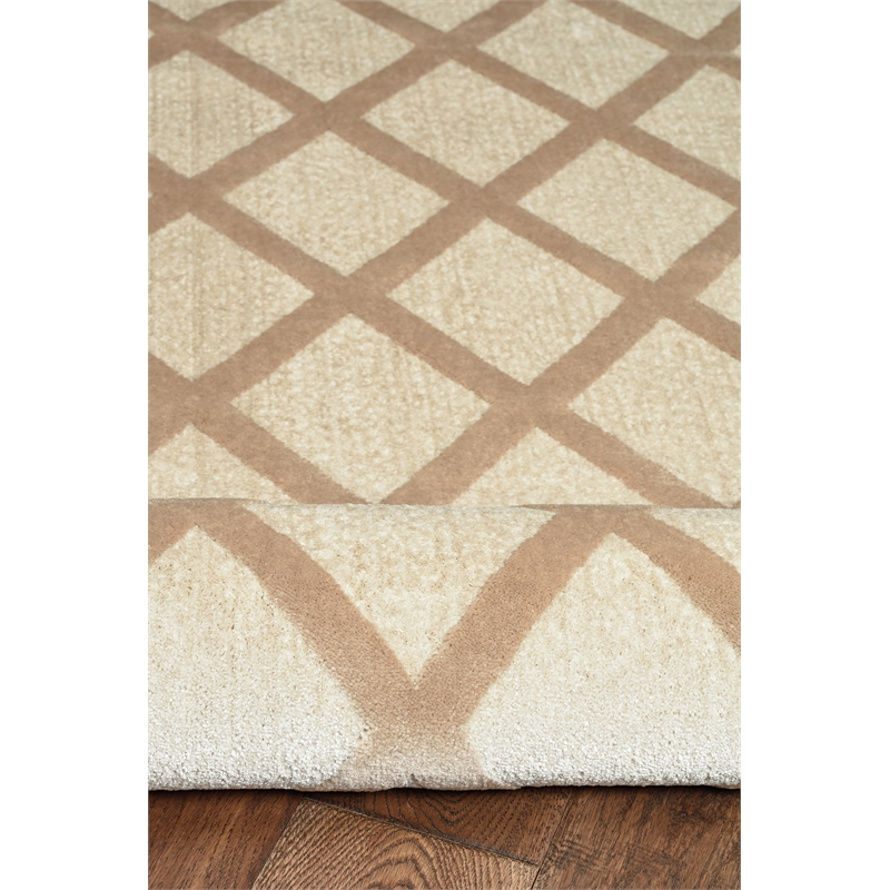 Linon Dia Lima Polypropylene 8'x10' Rug in Beige