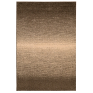 Linon Omar Polypropylene 8'x10' Rug in Brown and Sand