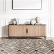 Linon Vintage Tangram Polyester 8'x10' Rug in Gray and Ivory