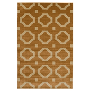 Linon Vintage Forsyth Polyester 8'x10' Rug in Beige and Sand