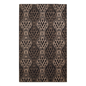 Linon Miso Felix Polypropylene 5'3&quotx7'4&quot Rug in Beige and Brown