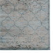Linon Platinum Trellis Polyester 8'x11' Rug in Blue and Black