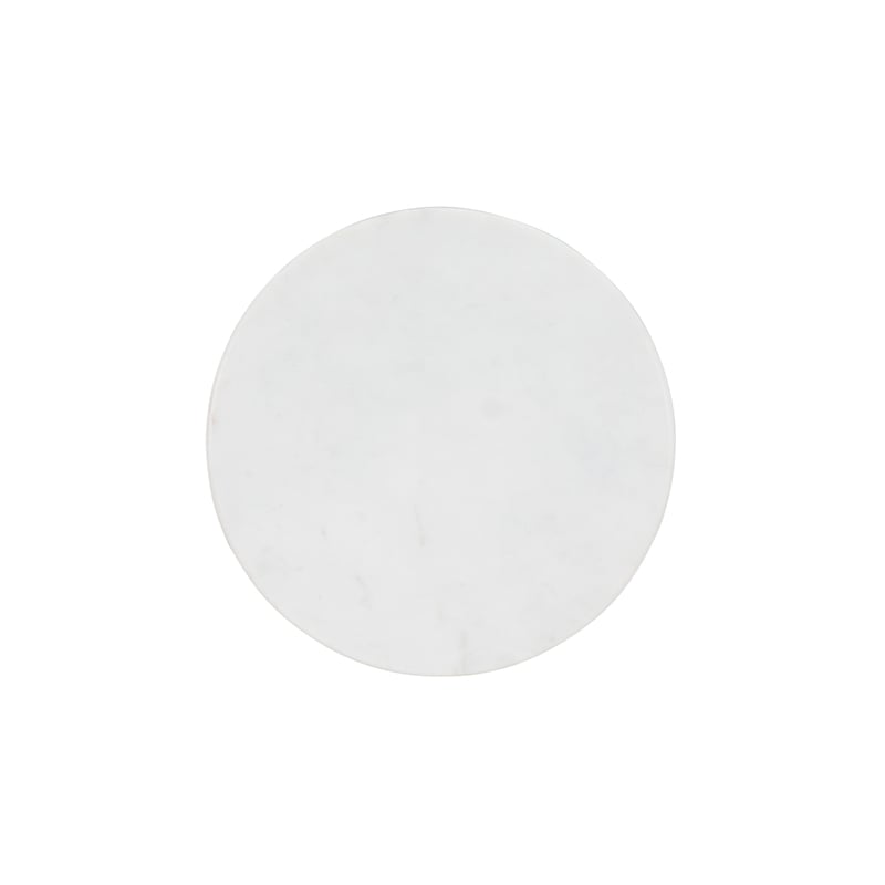 Linon Atlee White Marble 10.5