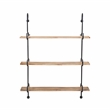Linon Chrisley Metal Wall Shelves in Black