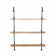 Linon Chrisley Metal Wall Shelves in Black