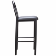 Linon Lemmie Metal Set of Two Commercial Grade Barstools in Black