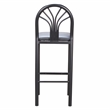 Linon Lemmie Metal Set of Two Commercial Grade Barstools in Black