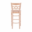 Linon Ederlee Wood Commercial Grade Set of Two Barstools in Unfinished