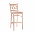 Linon Ederlee Wood Commercial Grade Set of Two Barstools in Unfinished