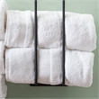 Linon Bethany Iron Towel Racks 2 Pack Industrial Space Saving Design in Black