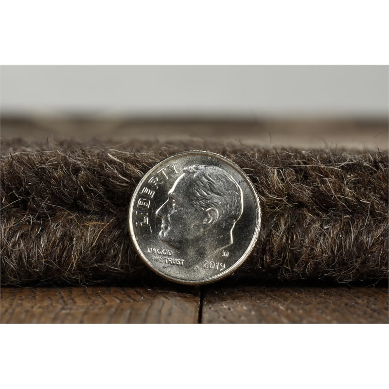 Linon Ashton Argyle New Wool 8'x11' Rug in Gray and Taupe