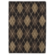 Linon Ashton Argyle New Wool 8'x11' Rug in Gray and Taupe