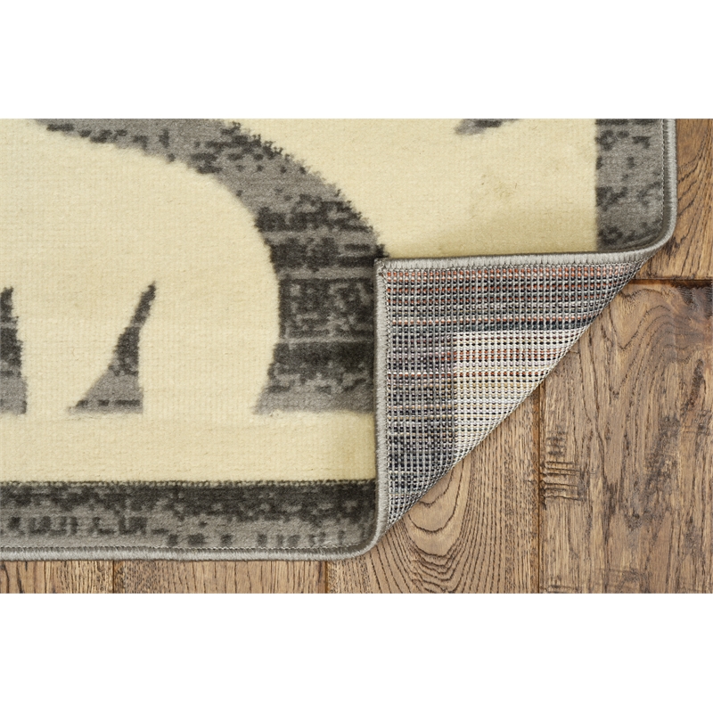 Linon Capri Damask Polypropylene 4'3