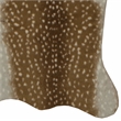 Linon Faux Hide Polyester Antelope Area Rug in Beige and White