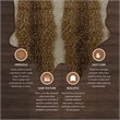Linon Faux Hide Polyester Antelope Area Rug in Beige and White