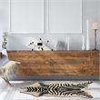 Linon Faux Hide Polyester Mini Zebra Accent Rug in Ivory and Black