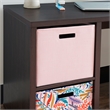 Linon Lane Wood Two Cube Desk in Espresso