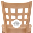 Linon Flint Commercial Grade Set of Two Counter Stools in Natural Beechwood