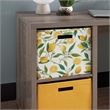 Linon Lane Wood Two Cube Home Office Desk in Gray