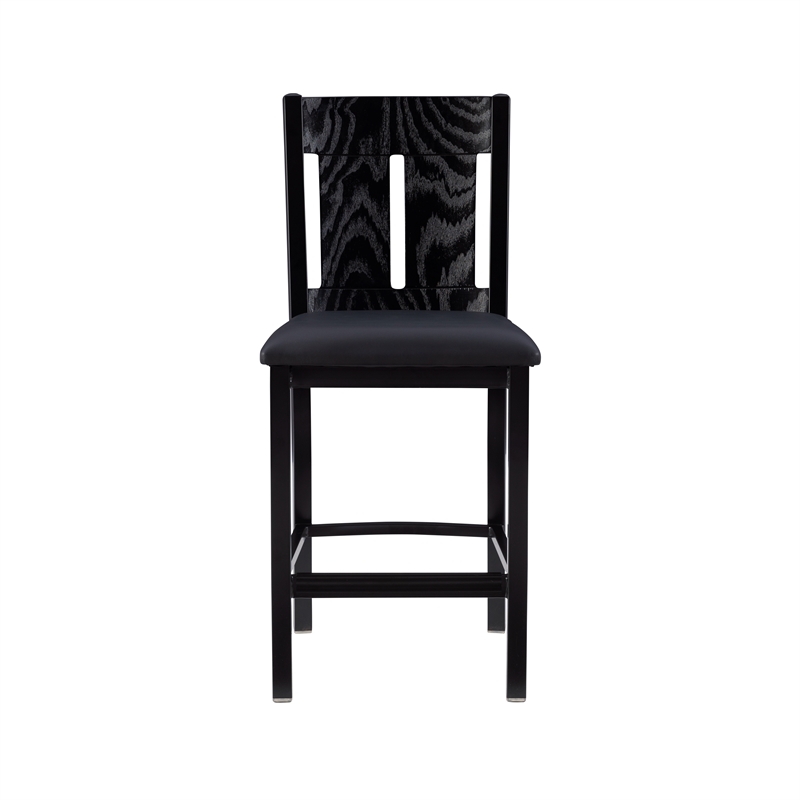 Linon Cady Upholstered Faux Leather Seat 24