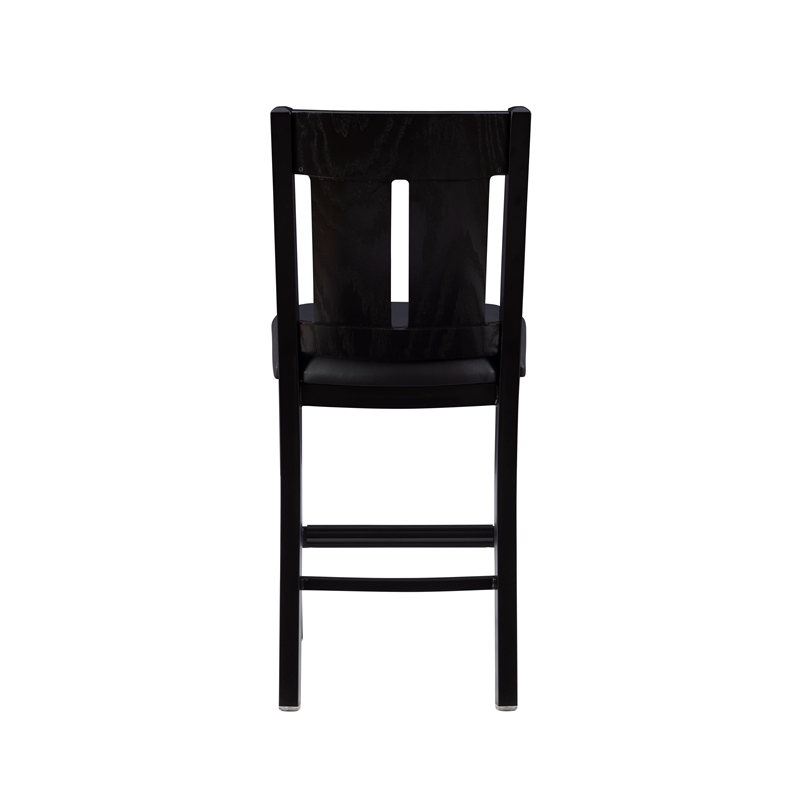 Linon Cady Upholstered Faux Leather Seat 24