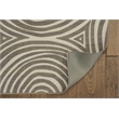 Linon Indoor Outdoor Machine Washable Dana Accent 2'x3' Rug in Ivory and Brown