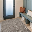 Linon Indoor Outdoor Machine Washable Dana Accent 3'x5' Rug in Ivory and Brown