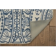 Linon Indoor Outdoor Machine Washable Doria Accent 2'x3' Rug in Smoke Gray