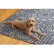 Linon Indoor Outdoor Machine Washable Doria Area 5'x7' Rug in Smoke Gray