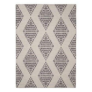 Linon Indoor Outdoor Machine Washable Ezili Accent 2'x3' Rug in Ivory