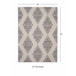 Linon Indoor Outdoor Machine Washable Ezili Accent 3'x5' Rug in Ivory
