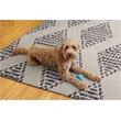 Linon Indoor Outdoor Machine Washable Ezili Area 5'x7' Rug in Ivory and Brown
