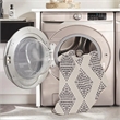 Linon Indoor Outdoor Machine Washable Ezili Area 5'x7' Rug in Ivory and Brown