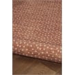 Linon Indoor Outdoor Machine Washable Hama Accent 2'x3' Rug in Orange
