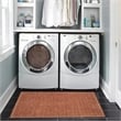 Linon Indoor Outdoor Machine Washable Hama Accent 2'x3' Rug in Orange