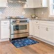 Linon Indoor Outdoor Machine Washable Bondi Accent 2'x3' Rug in Blue