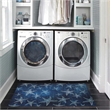 Linon Indoor Outdoor Machine Washable Bondi Accent 2'x3' Rug in Blue