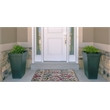 Linon Indoor Outdoor Machine Washable Conch Accent 2'x3' Rug in Ivory and Gray