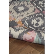Linon Indoor Outdoor Machine Washable Conch Accent 3'x5' Rug in Ivory and Gray