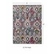 Linon Indoor Outdoor Machine Washable Conch Accent 3'x5' Rug in Ivory and Gray