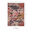 Linon Indoor Outdoor Machine Washable Luna Polyester Accent 2'x3' Rug in Orange