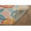 Linon Indoor Outdoor Machine Washable Marin Polyester Accent 2'x3' Rug in Ivory