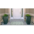 Linon Indoor Outdoor Machine Washable Baffin Polyester Accent 2'x3' Rug in Green