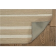 Linon Indoor Outdoor Machine Washable Sydney Accent 3'x5' Rug in Tan and Ivory