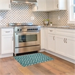 Linon Indoor Outdoor Machine Washable Montane Accent 2'x3' Rug in Aqua Blue