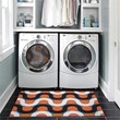 Linon Indoor Outdoor Machine Washable Adira Accent 2'x3' Rug in Orange/Pink